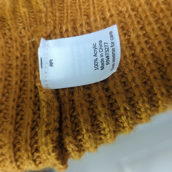 Oversize Turtleneck Color Block Sweater Dress - Picture 6 of 7